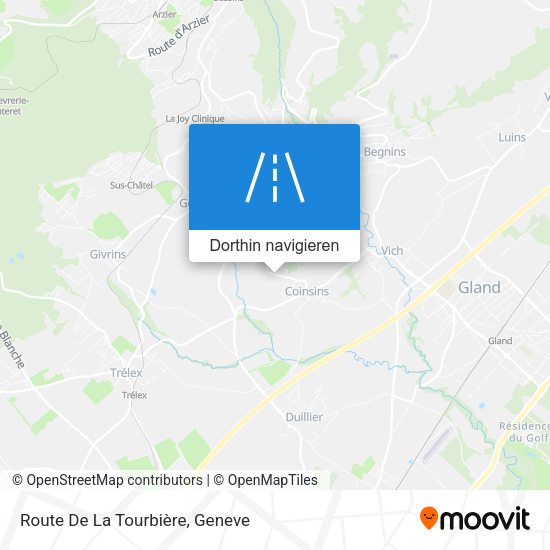 Route De La Tourbière Karte