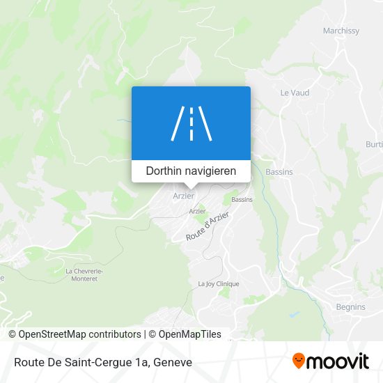 Route De Saint-Cergue 1a Karte