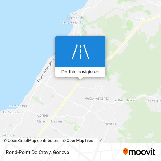 Rond-Point De Crevy Karte