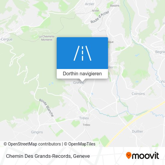 Chemin Des Grands-Records Karte