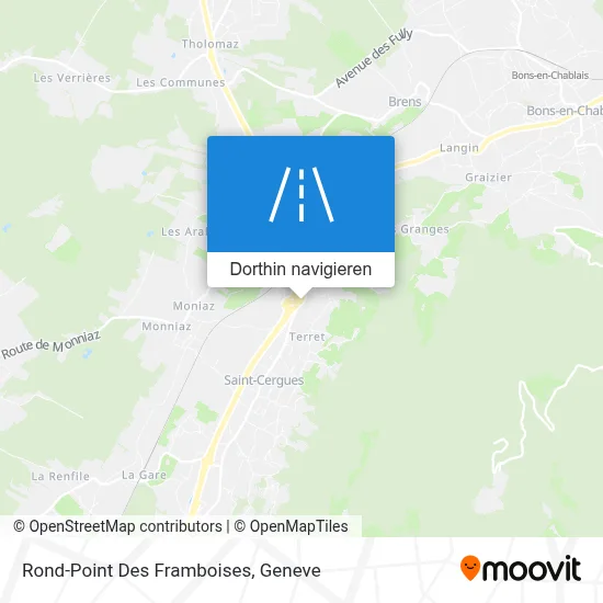 Rond-Point Des Framboises Karte