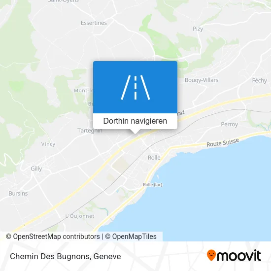 Chemin Des Bugnons Karte