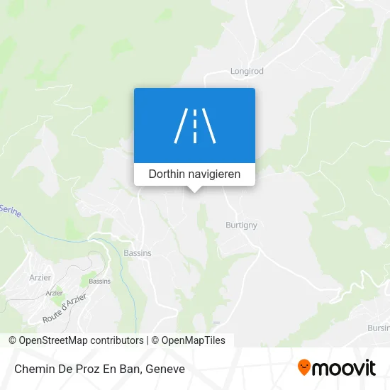 Chemin De Proz En Ban Karte