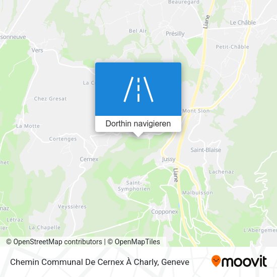Chemin Communal De Cernex À Charly Karte