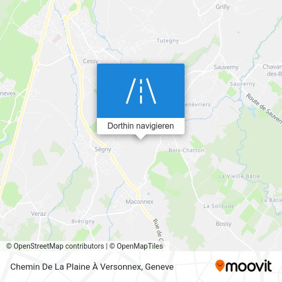 Chemin De La Plaine À Versonnex Karte