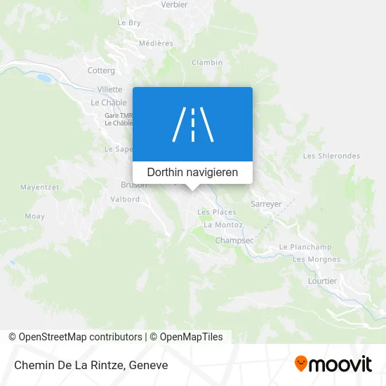 Chemin De La Rintze Karte