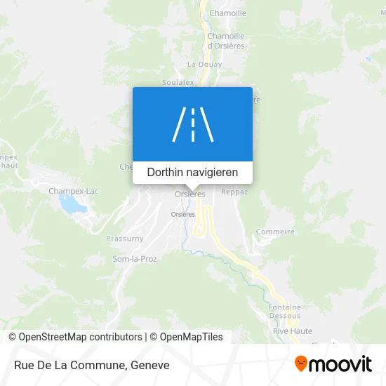 Rue De La Commune Karte