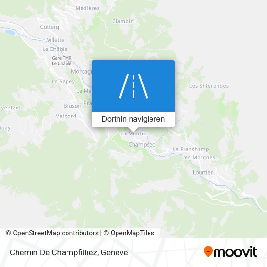 Chemin De Champfilliez Karte
