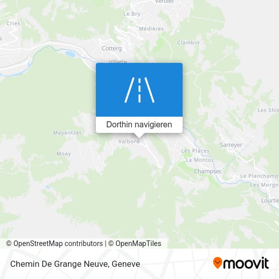 Chemin De Grange Neuve Karte