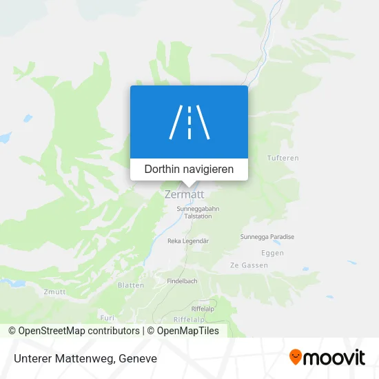 Unterer Mattenweg Karte