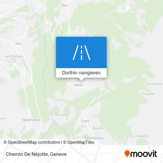 Chemin De Néjotte Karte