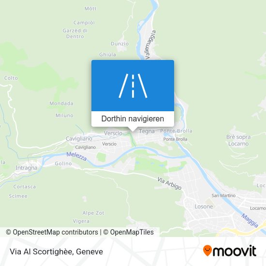 Via Al Scortighèe Karte