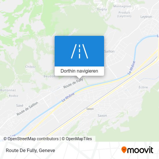 Route De Fully Karte