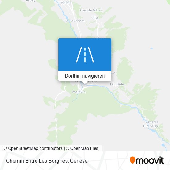 Chemin Entre Les Borgnes Karte