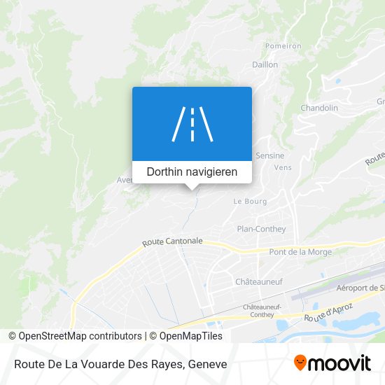 Route De La Vouarde Des Rayes Karte