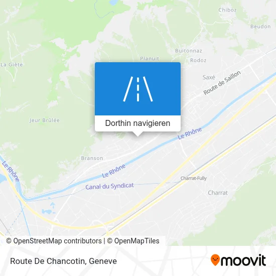 Route De Chancotin Karte