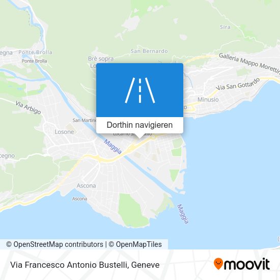 Via Francesco Antonio Bustelli Karte