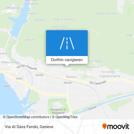 Via Al Sass Fendü Karte