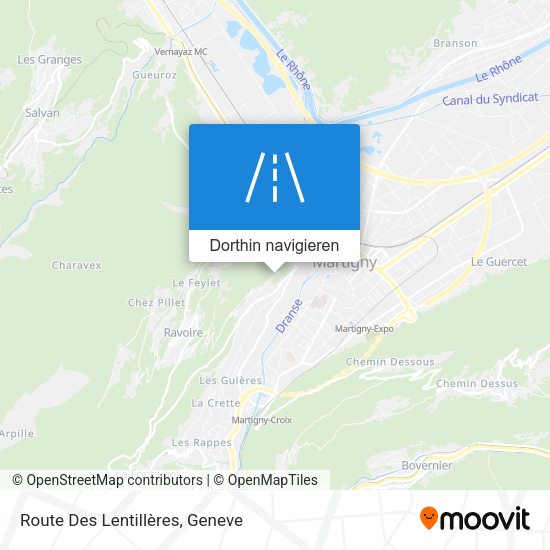 Route Des Lentillères Karte