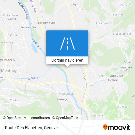Route Des Èlacettes Karte