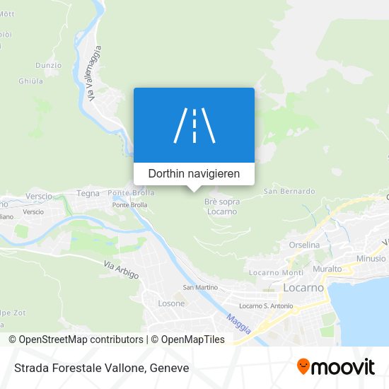 Strada Forestale Vallone Karte