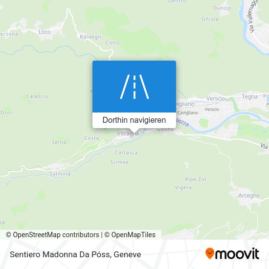 Sentiero Madonna Da Póss Karte