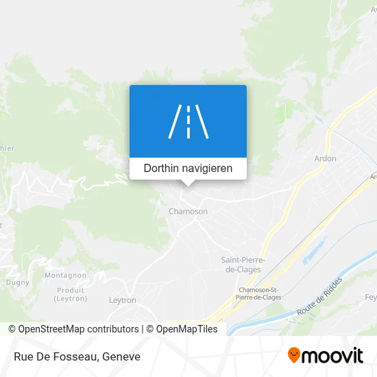 Rue De Fosseau Karte