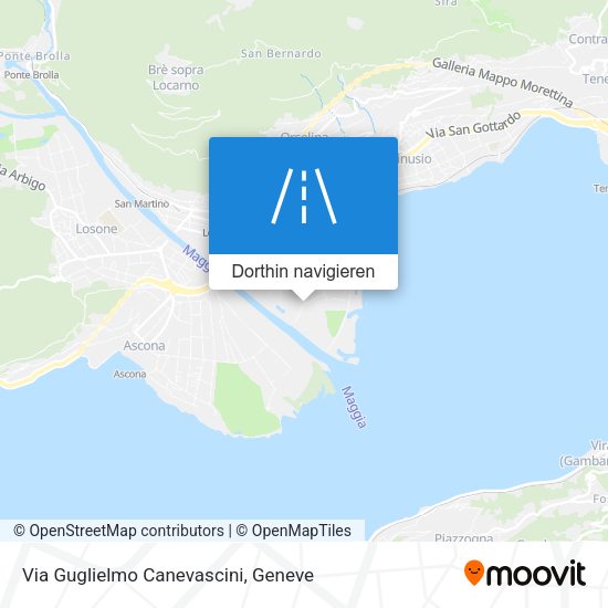 Via Guglielmo Canevascini Karte