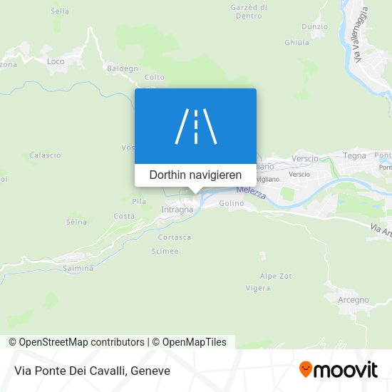 Via Ponte Dei Cavalli Karte