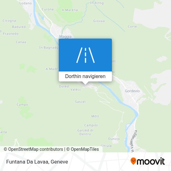 Funtana Da Lavaa Karte