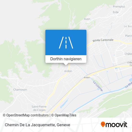 Chemin De La Jacquemette Karte