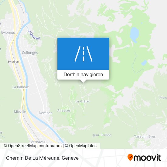 Chemin De La Méreune Karte