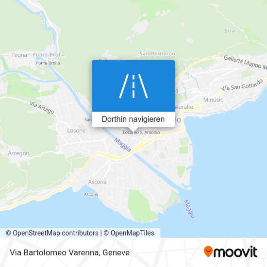 Via Bartolomeo Varenna Karte