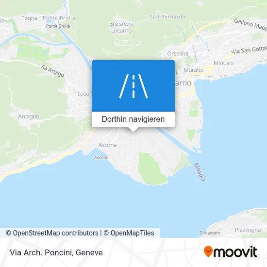 Via Arch. Poncini Karte