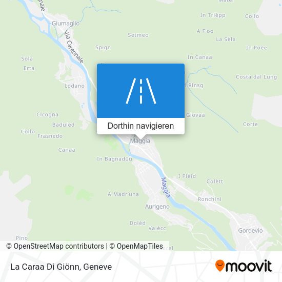 La Caraa Di Giönn Karte