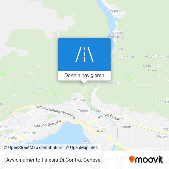 Avvicinamento Falesia Di Contra Karte