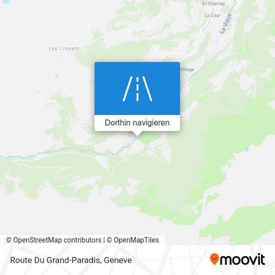 Route Du Grand-Paradis Karte