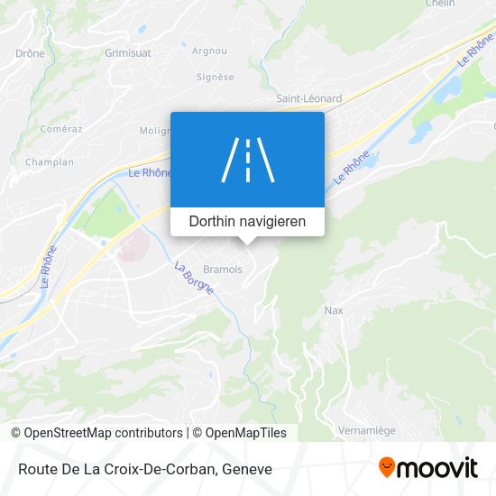 Route De La Croix-De-Corban Karte
