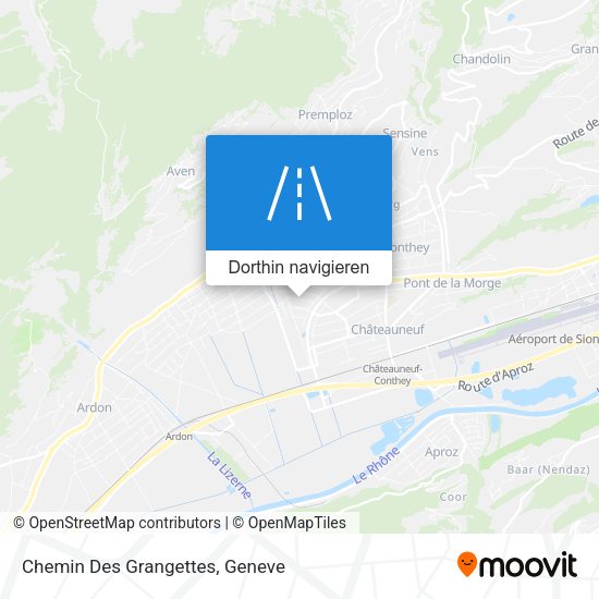 Chemin Des Grangettes Karte