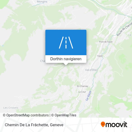 Chemin De La Frâchette Karte