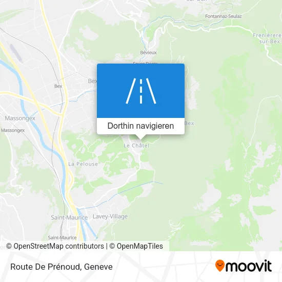 Route De Prénoud Karte