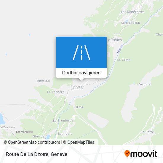 Route De La Dzoïre Karte