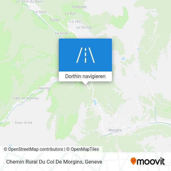 Chemin Rural Du Col De Morgins Karte