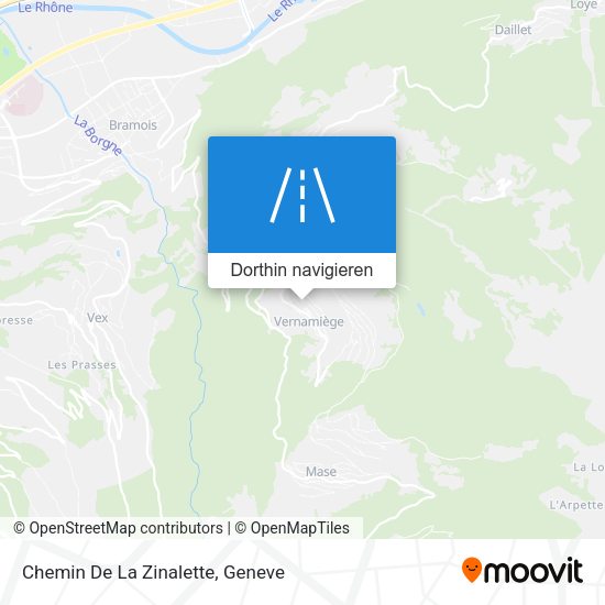 Chemin De La Zinalette Karte
