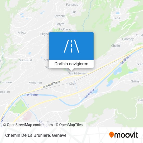Chemin De La Brunière Karte