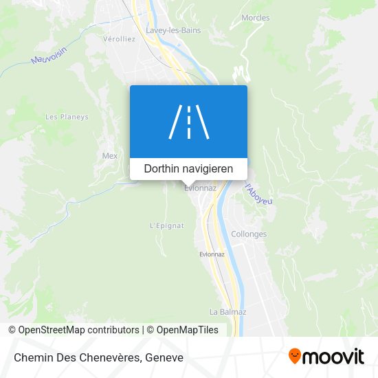 Chemin Des Chenevères Karte