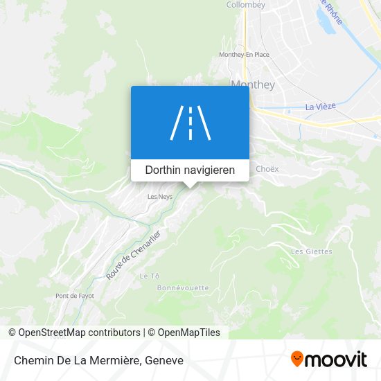Chemin De La Mermière Karte
