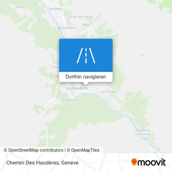 Chemin Des Haudères Karte