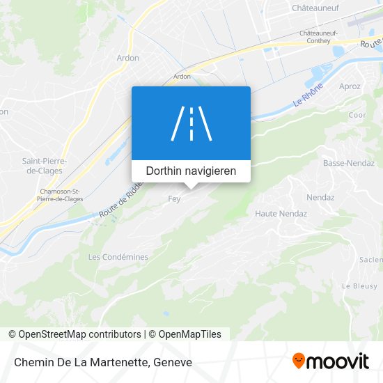 Chemin De La Martenette Karte