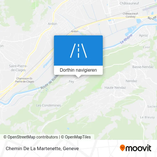 Chemin De La Martenette Karte